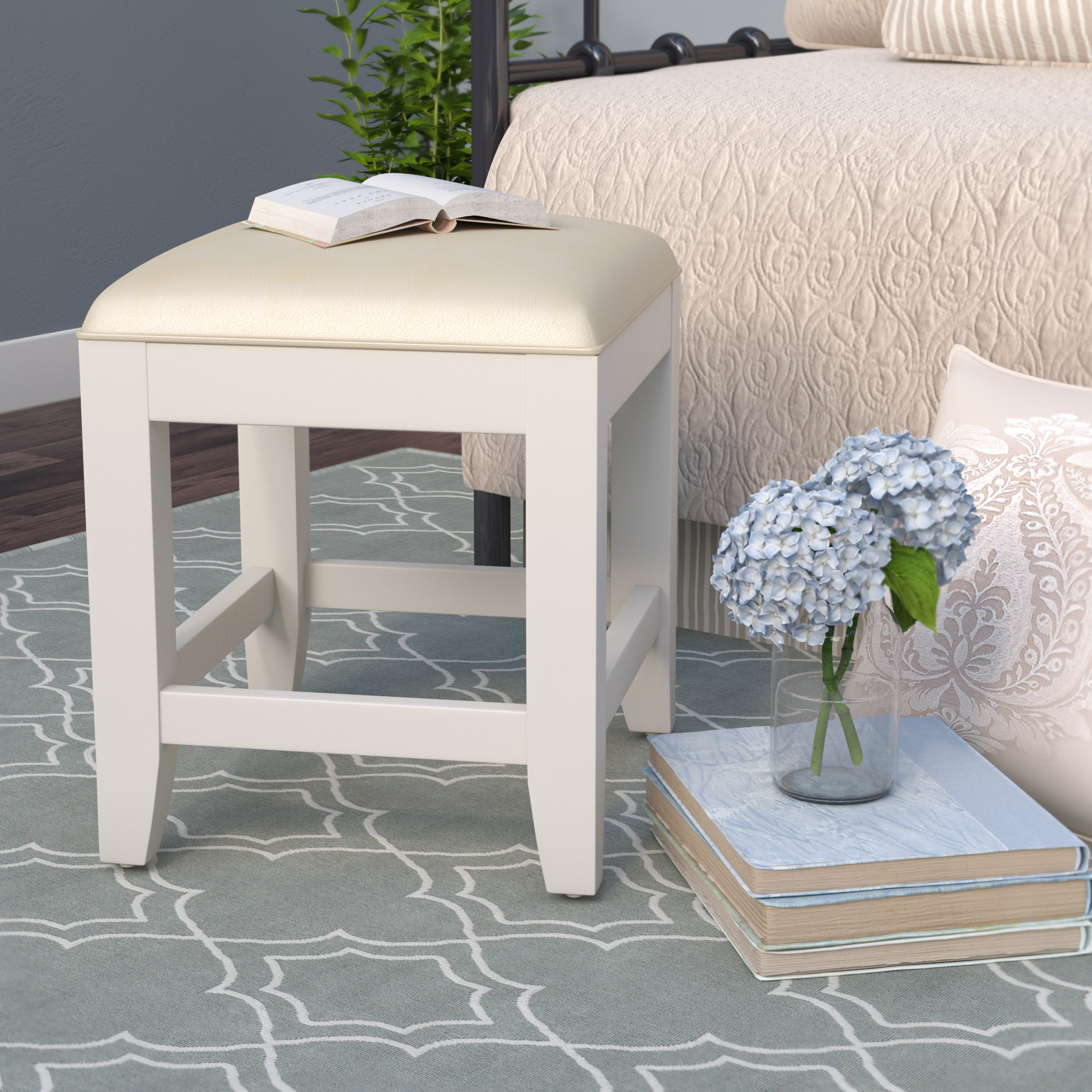 Alcott Hill Lafferty Vanity Bench Reviews Wayfair Ca