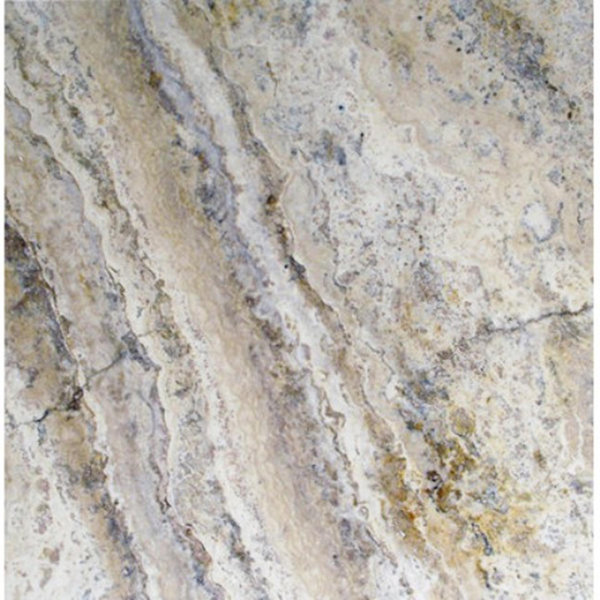 Philadelphia Travertine Field Tile in Honed, Unfilled and Chipped Brushed Gray by MSI