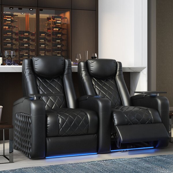 Azure HR Series Home Theater Recliner (Row Of 2) By Red Barrel Studio