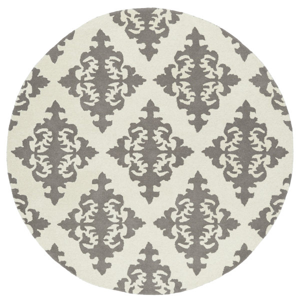 Slovan Hand-Tufted Gray/Ivory Area Rug by Darby Home Co