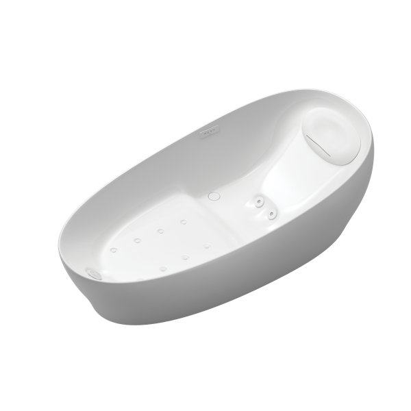 Zero Dimension® Floatation 87 x 31 Freestanding Combination Bathtub with Hydrohands and Air-Jet Technology by Toto