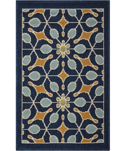 Stebbins Navy Indoor/Outdoor Area Rug by Charlton Home