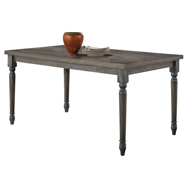 Rectanular Dining Table In Weathered Gray by Gracie Oaks Gracie Oaks