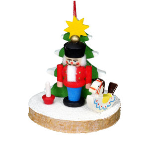 Christian Ulbricht Nutcracker with Tree and Toys Ornament