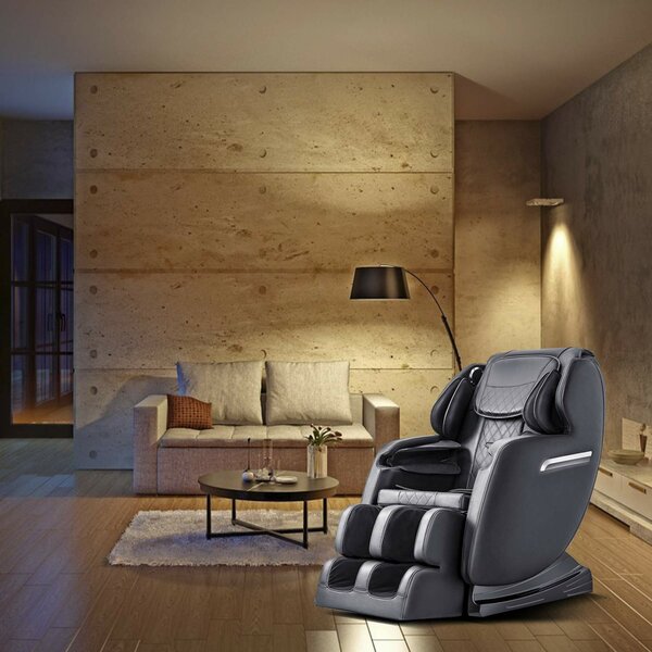 SL Power Reclining Adjustable Width Heated Full Body Massage Chair By Symple Stuff