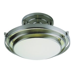 1-Light Semi Flush Mount