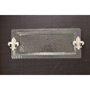 Fleur de Lis Rectangular Serving Tray