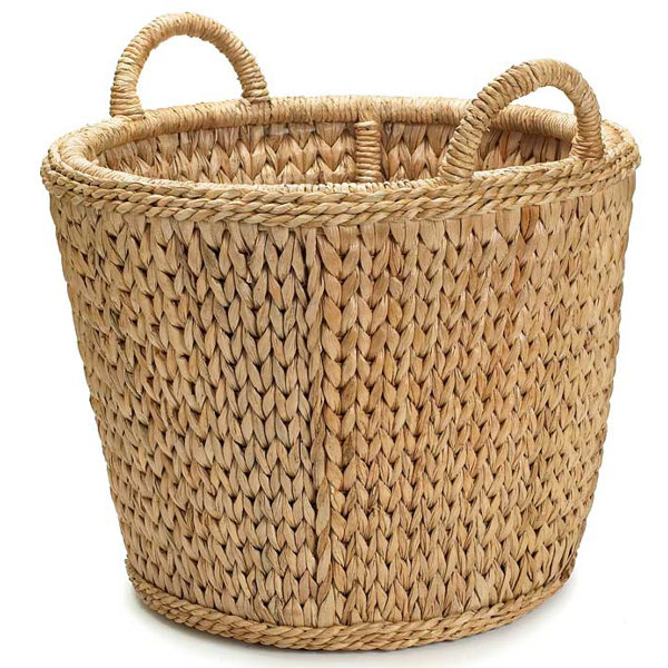 Sweater Weave Sea Grass Log Carrier by Mainly Baskets