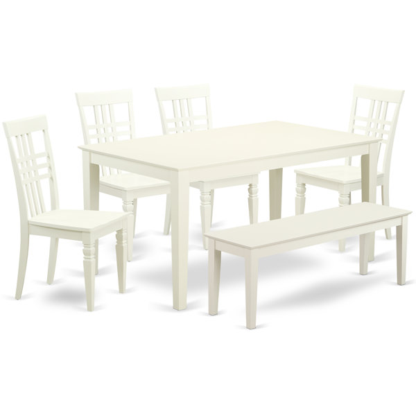 Reviews Smyrna 6 Solid Wood Breakfast Nook Dining Set By Charlton Home Wonderful