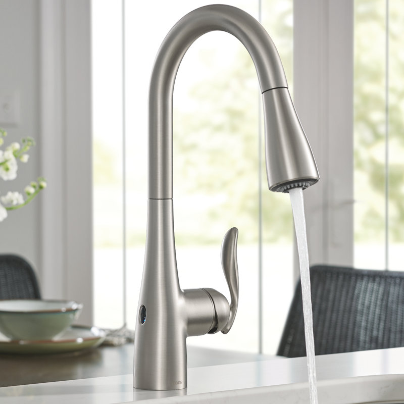 Moen Arbor Pull Down Touchless Single Handle Kitchen Faucet With Arbor Pull Down Touchless Single Handle