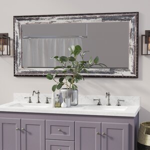 Beveled Ivory/Black Wall Mirror