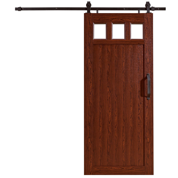 Millbrooke Hollow Panelled Plastic Interior Barn Door by LTL Barn Doors