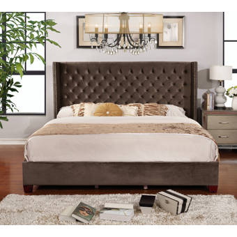Mercer41 Grijalva Upholstered 2 Piece Platform Bedroom Set