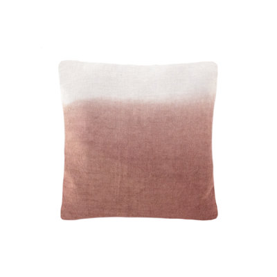 Square Linen Pillow Cover & Insert Anaya Color: Terracotta