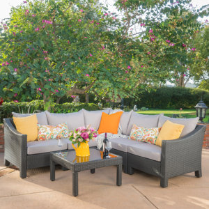 Coline 6 Piece Sectional Seating Group with Cushions