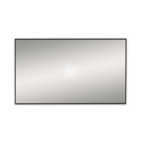 Carmen Rectangular Vanity Mirror Belfry Bathroom Size: 70cm H x 120cm W, Finish: Black