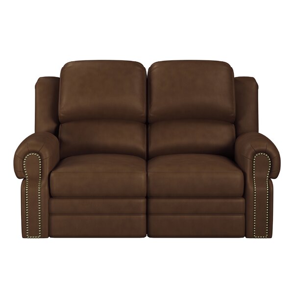 Hilltop Leather Reclining Loveseat By Westland And Birch