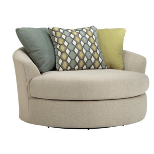 Bradfield Oversized Swivel Barrel Chair Bradfield Oversized Swivel Barrel Chair
