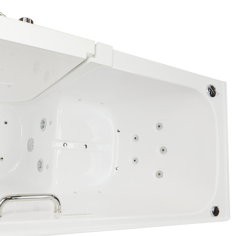 Ella Walk In Bath Lounger Acrylic 59 X 26 75 Walk In Whirlpool And Air Tub Wayfair