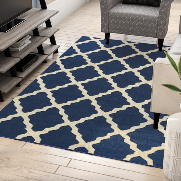 Boulware Moroccan Trellis Navy Area Rug by Zipcode Design
