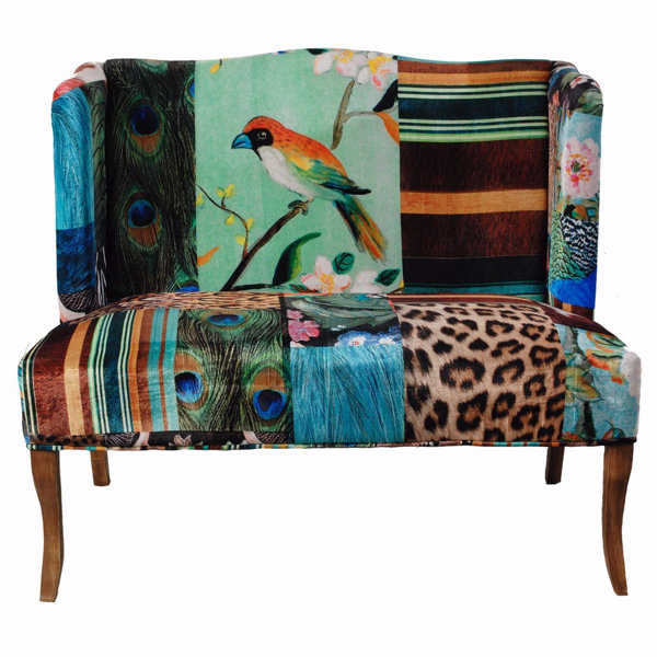 Online Shopping Quality Polster Bird Collage Print Settee Hello Spring! 30% Off