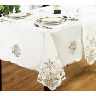 Table Cloths Runners Covers Wayfair Co Uk Snowflake Tablecloth
