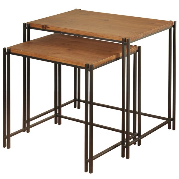 Klein 2 Piece End Table Set By Union Rustic