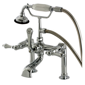 Aqua Vintage Deck Mount Clawfoot Tub Faucet