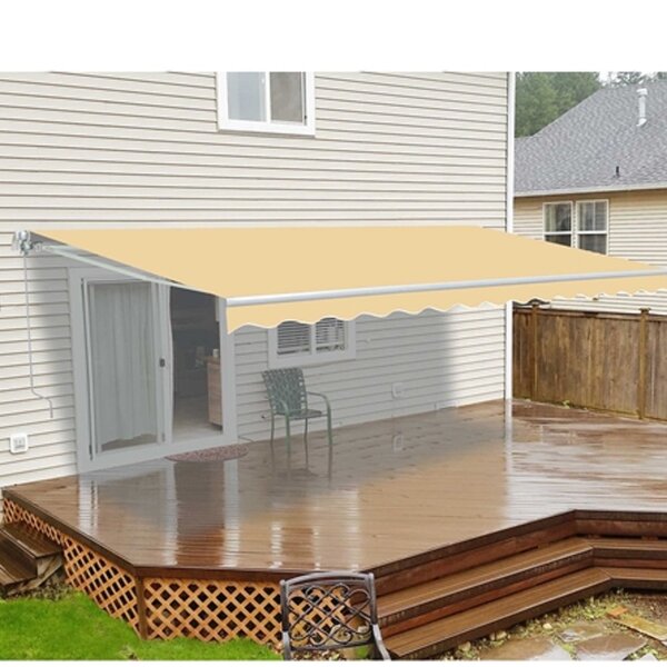 16 ft. W x 10 ft. D Retractable Motorized Patio Awning by ALEKO