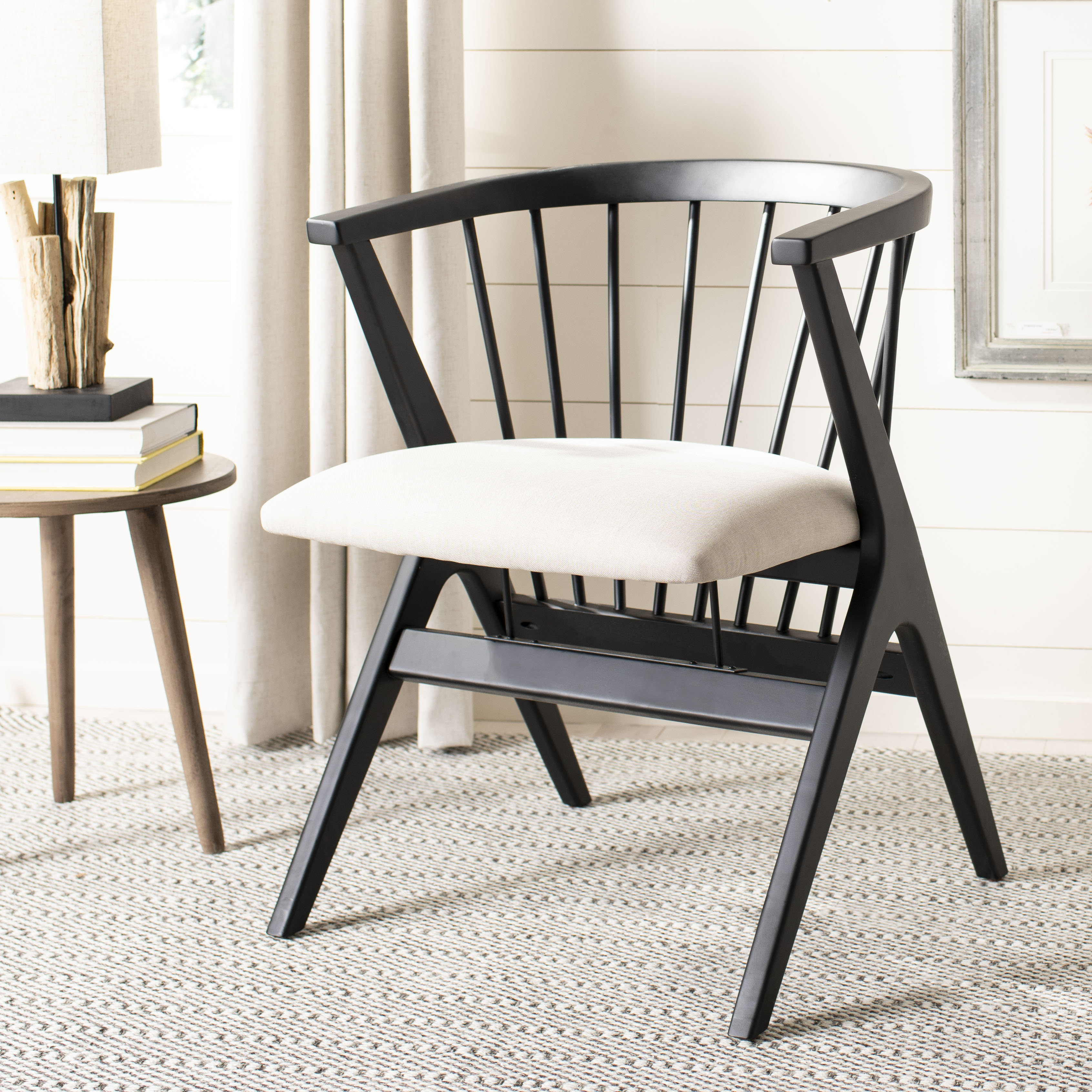 black spindle dining chairs