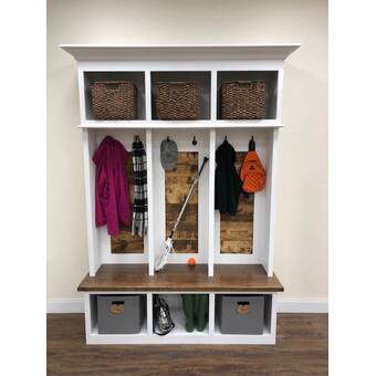 Alcott Hill Ybarra Mudroom Storage Unit Hall Tree Wayfair