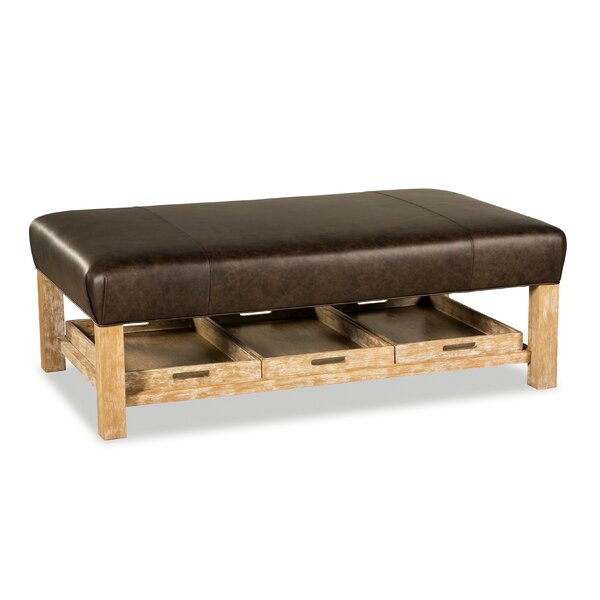 Winslow Leather Storage Ottoman By Craftmaster