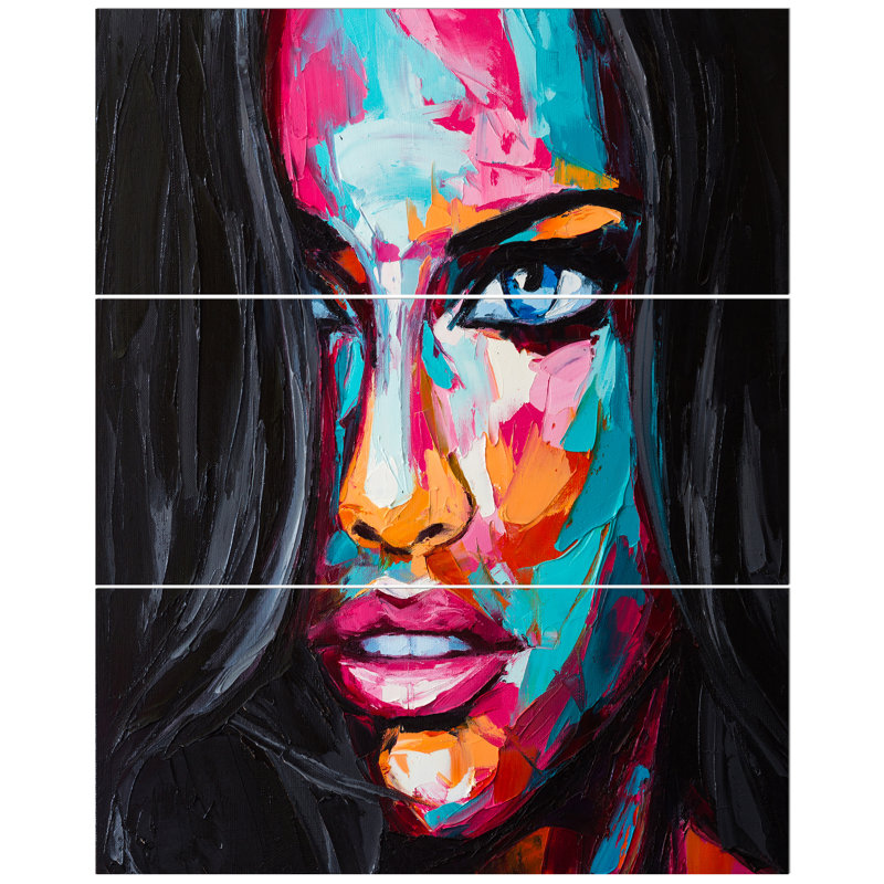 East Urban Home Fantasy Woman Oil Portrait Oil Painting Print
