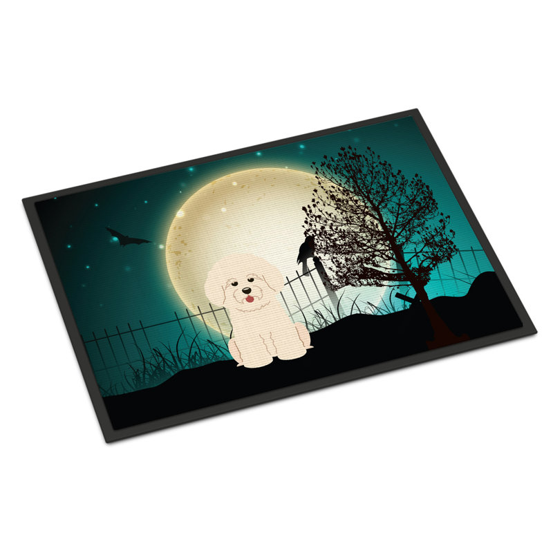 Caroline S Treasures Halloween Scary Bichon Frise Non Slip Outdoor