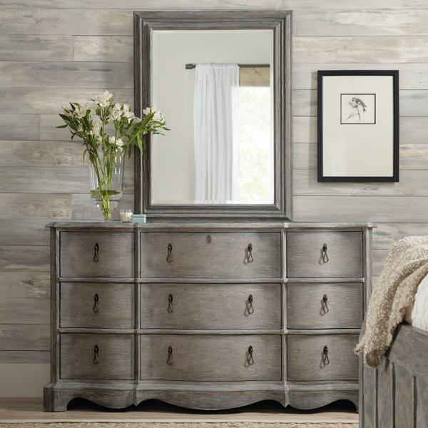 Best Choices Beaumont 9 Drawer Double Dresser With Mirror By Hooker Furniture Wonderful