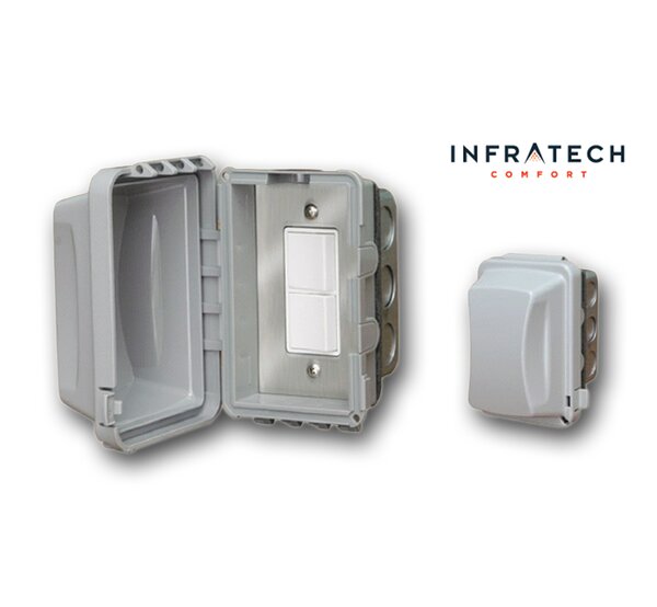 In-Wall Waterproof Duplex Switch By Infratech