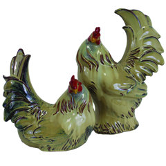 Craft Outlet Hen Figurine 5-Inch Set of 2