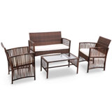 Abasi Patio 4 Piece Rattan Sofa Seating Group With Cushions By Bay Isle Home Onsales Discount Prices Poqcvfrt
