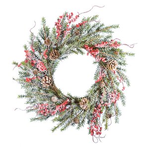 Snow Pine and Berry Wreath