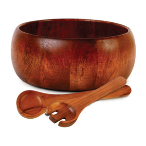 Aiken 3 Piece Wood Salad Set