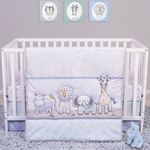 hippo crib bedding