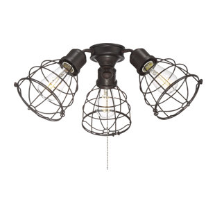 Gracie Oaks 3 Light Led Globe Ceiling Fan Light Kit Wayfair