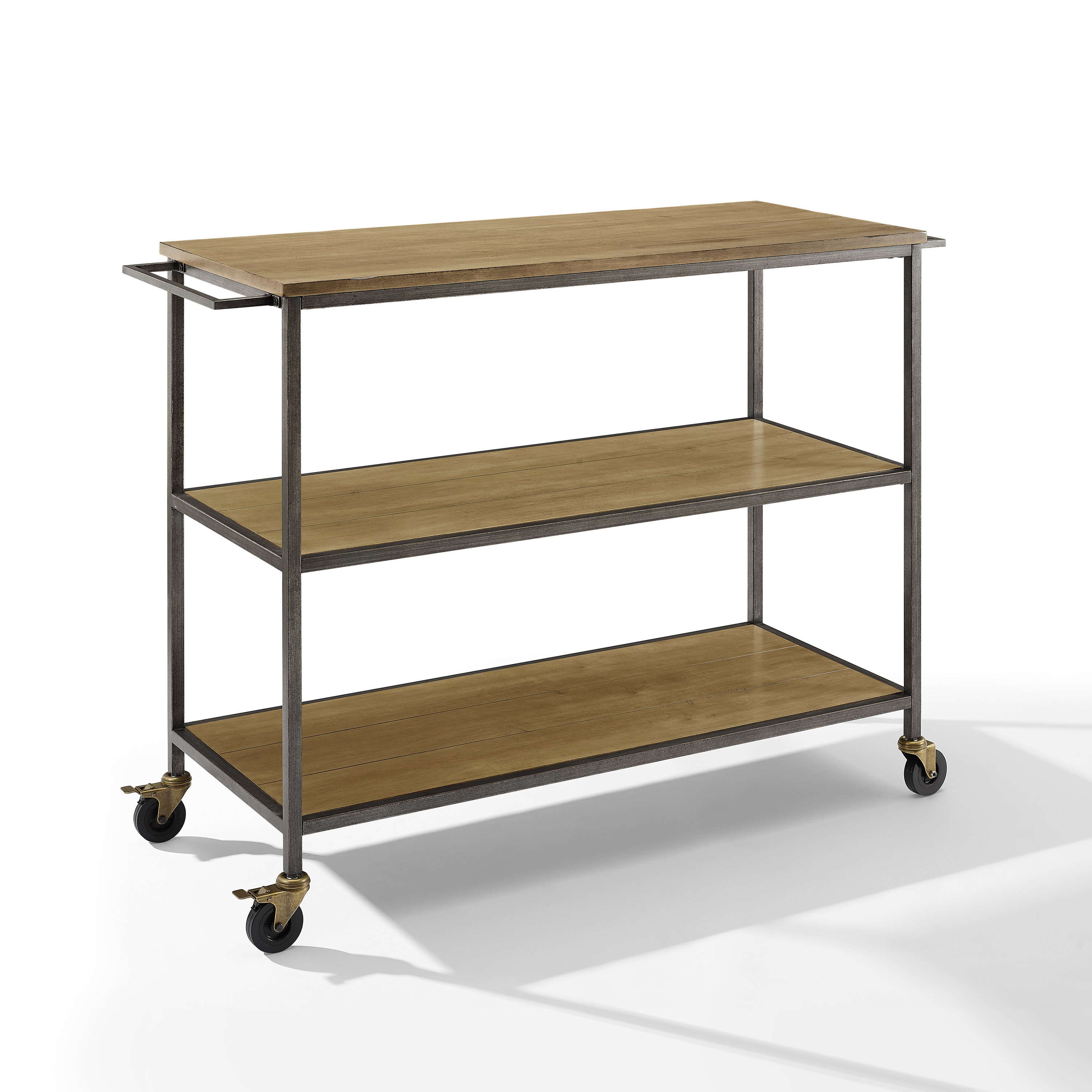 Brooke Kitchen Cart Washed Oak Reviews Allmodern