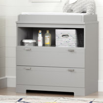 vintage gray changing table