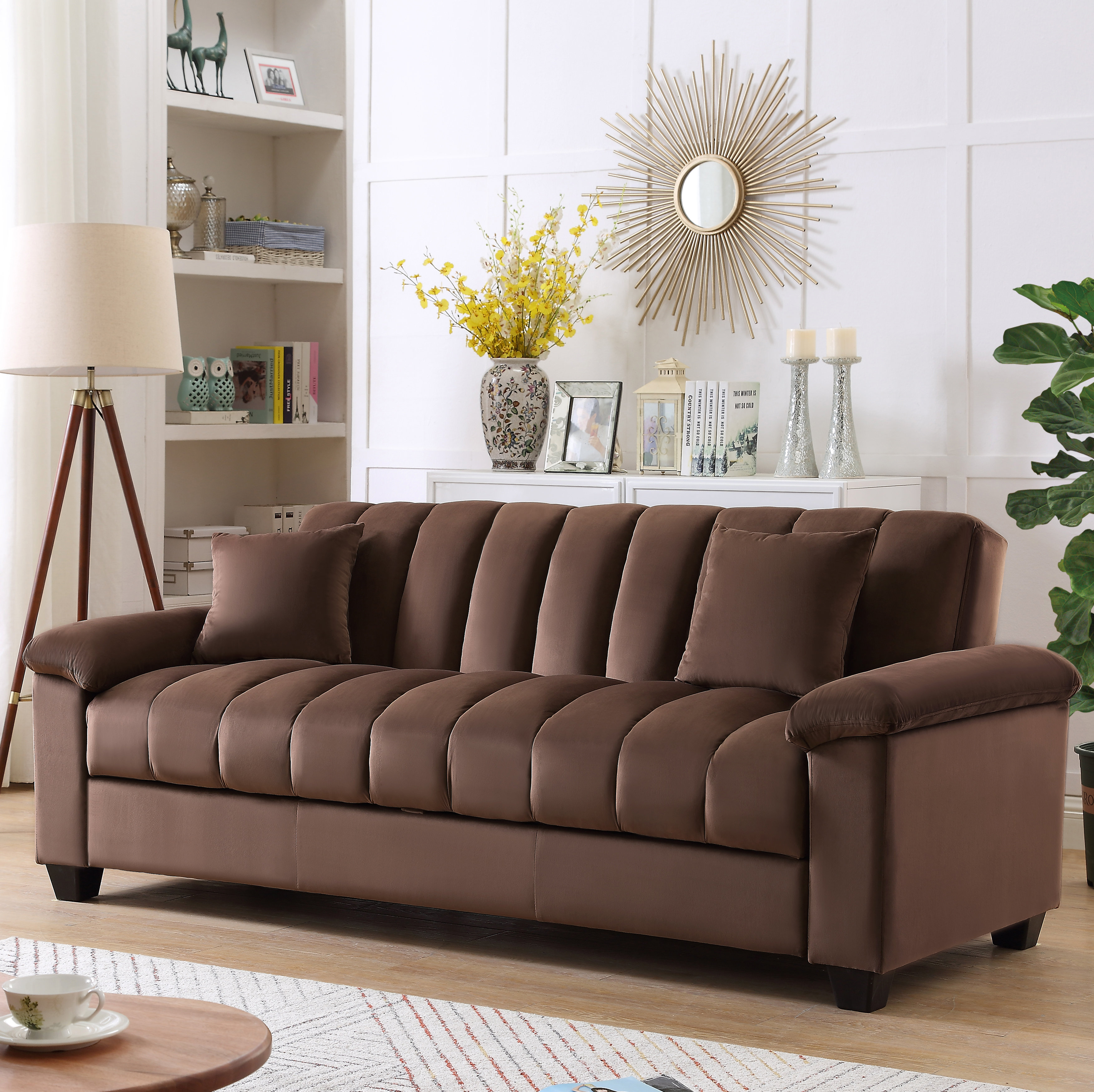Willa Arlo Interiors Terrie 83 Pillow Top Arms Sleeper Sofa Terrie 83 Pillow Top Arms Sleeper Sofa