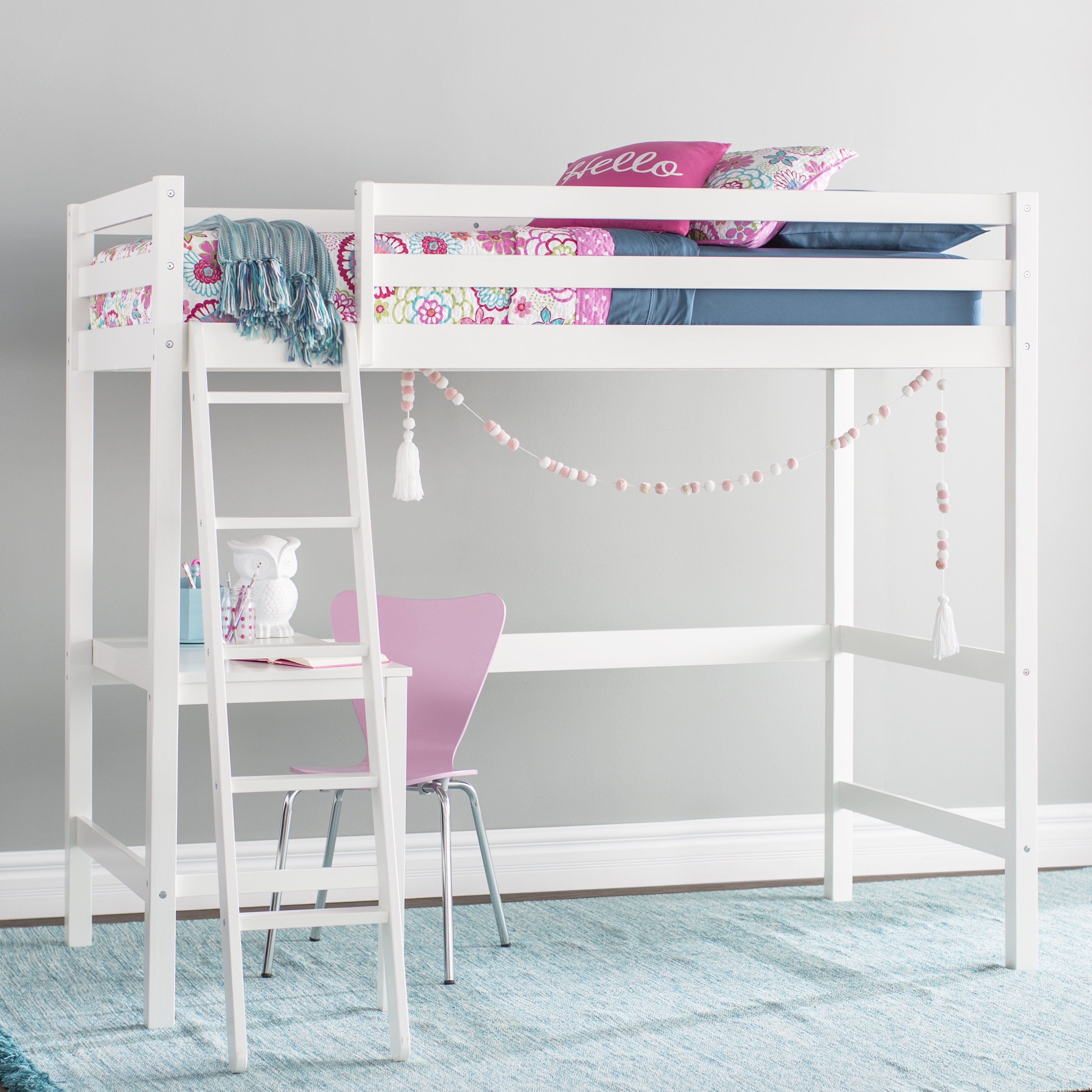 Three Posts Baby Kids Binne Twin Loft Bed With Desk Reviews Kids Binne Twin Loft Bed With Desk