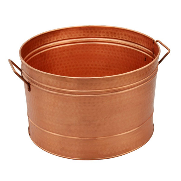 Design Rae Hammered Pattern Galvanized Beverage Tub By Gracie Oaks Spacial Price