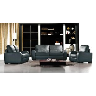 Savana 3 Piece Leather Living Room Set by Hokku Designs