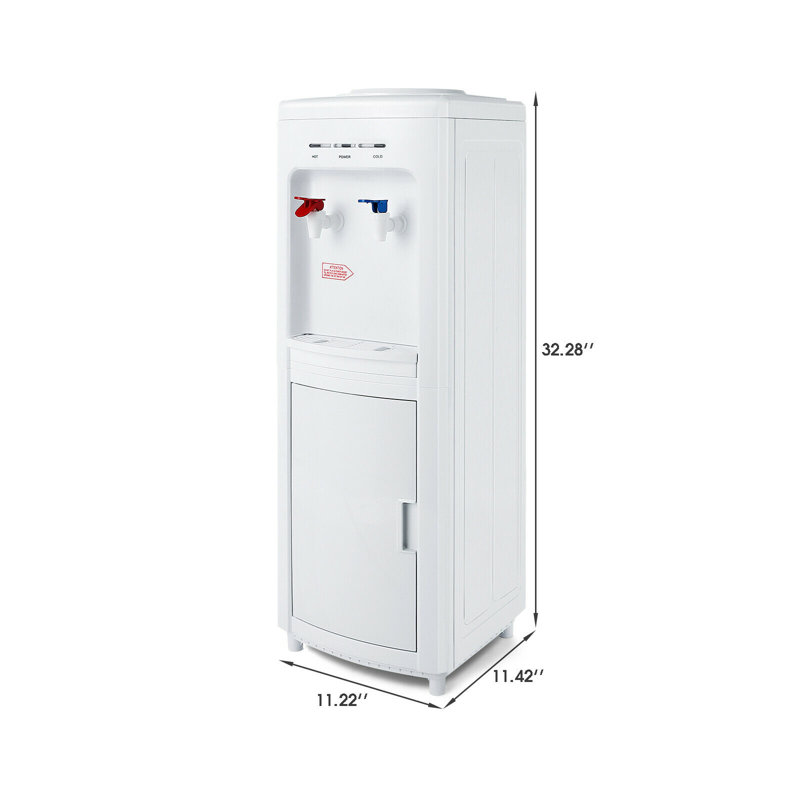 free standing hot and cold water dispenser