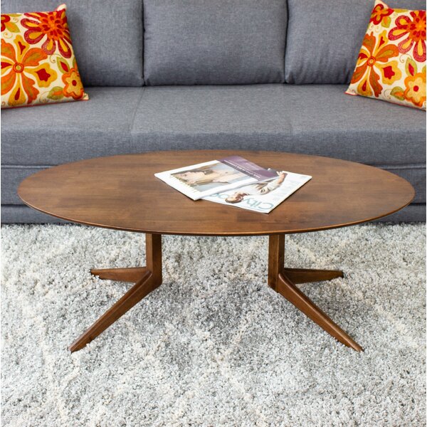 Aanya Solid Wood Trestle Coffee Table By Union Rustic